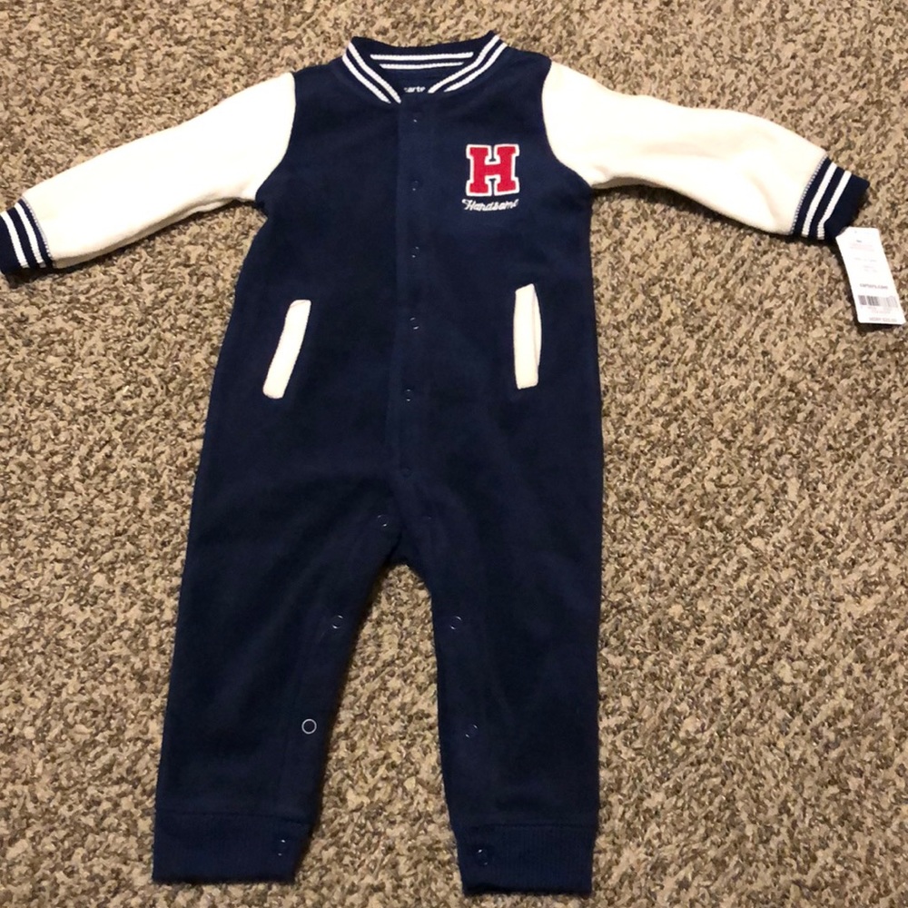 Baby boy fuzzy one piece